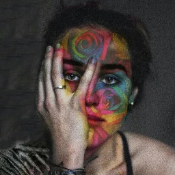 freetoedit portrait surreal girl#woman colorful wapmakeupselfie